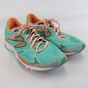 NEWTON Fate Running Shoes Athletic Sneaker Green Orange Women’s Size 9